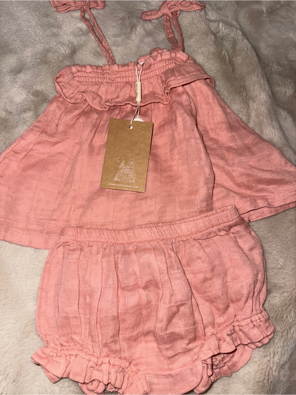 Angel Dear Pink Baby Two-Piece Set